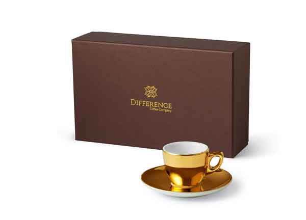 Difference Coffee's 24 carat gold cup
