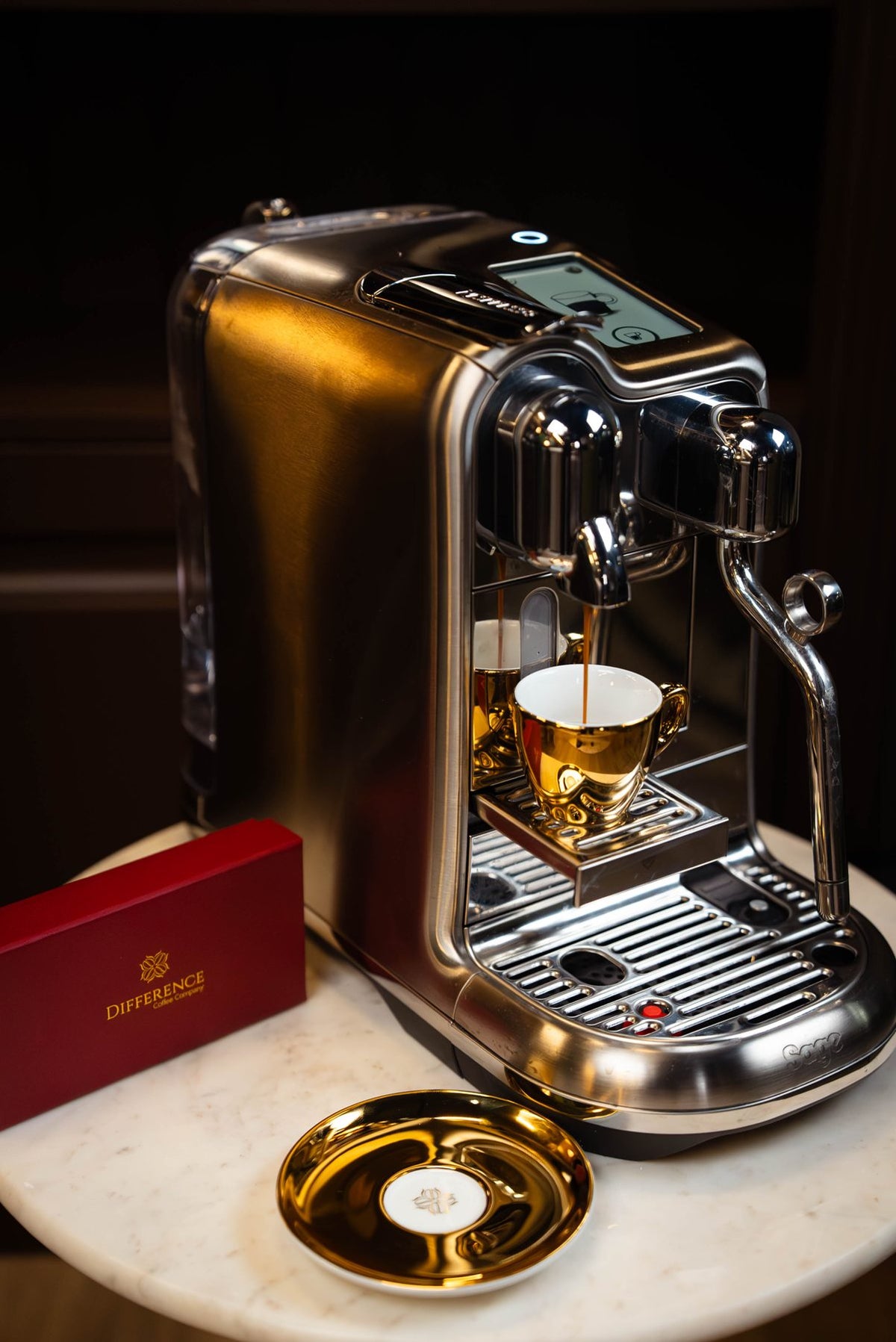 Espresso brewing from a Difference capsule